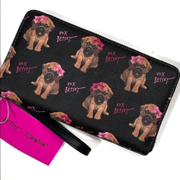 Betsey Johnson Handbags - NWT. Betsey Johnson Dog wallet wristlet